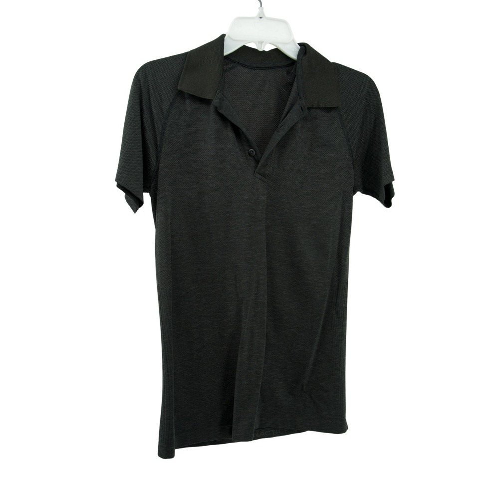 Lululemon Metal Vent Tech Polo Mens XS‎ Gray Short Sleeve Athletic Golf Shirt